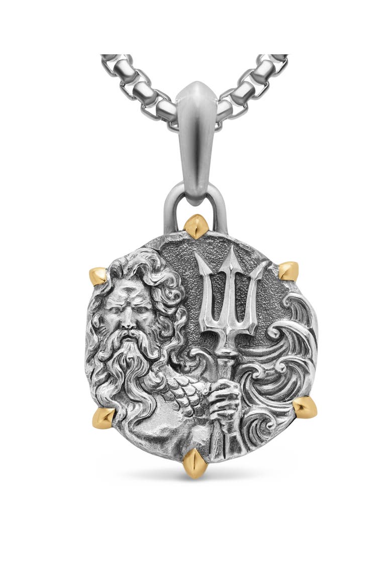 Poseidon Amulet, Alternate, color, SILVER