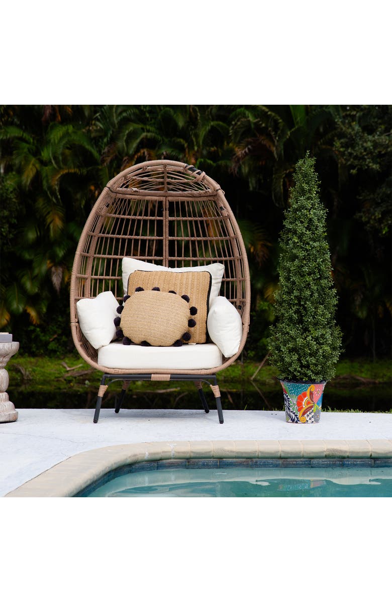 NEARLY NATURAL 5-ft UV Resistant Artificial Boxwood Topiary Tree, Alternate, color, Green