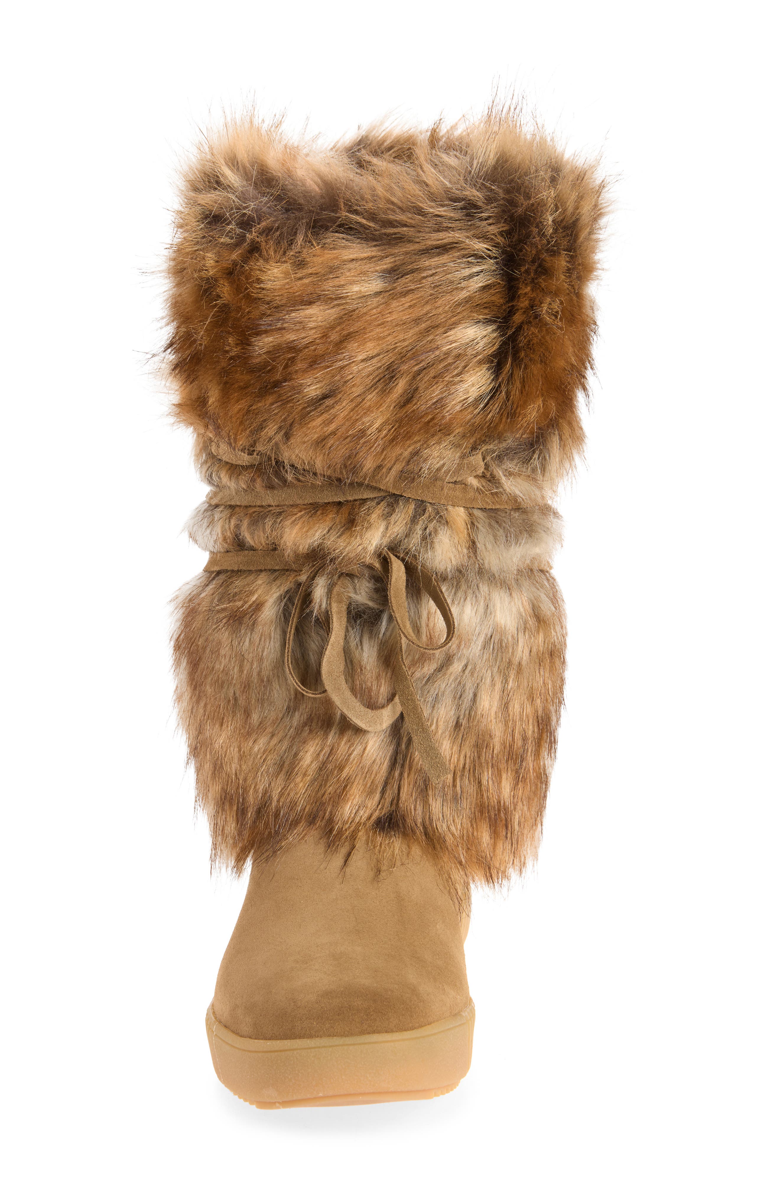 Viera Faux Fur Boot, Alternate, color, BEIGE