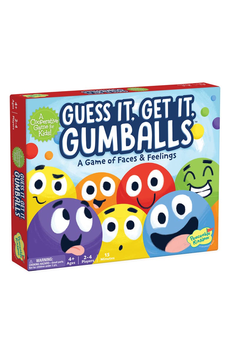 Peaceable Kingdom Guess It, Get It Gumballs Game, Alternate, color, 