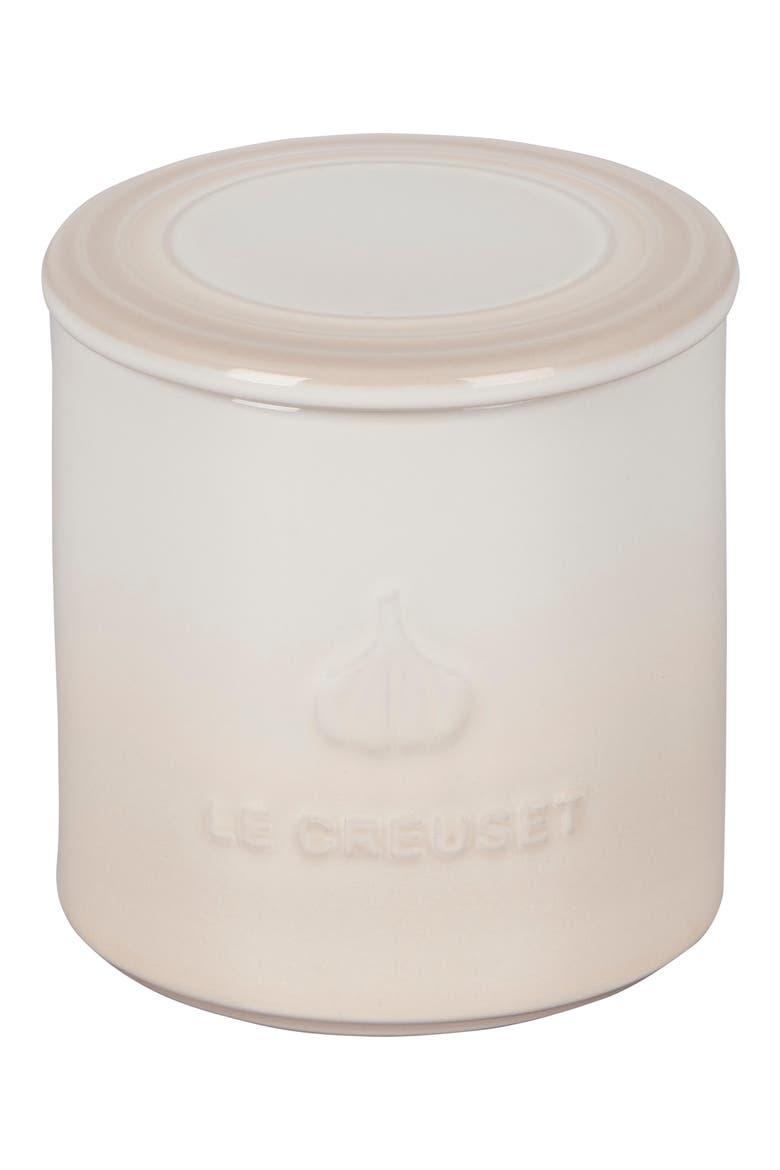 Stoneware Garlic Keeper, Alternate, color, MERINGUE