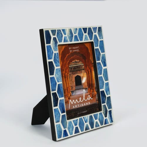 Mela Artisans Gramercy Inlay Picture Frame In Blue