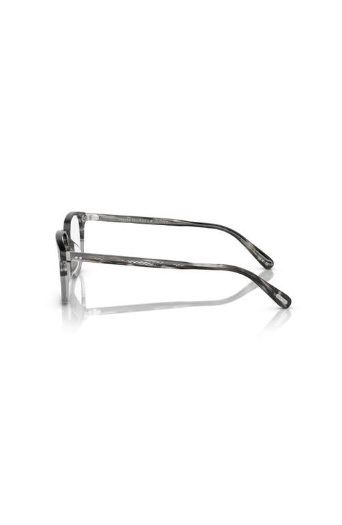 Oliver Peoples 48mm Rectangle Optical Glasses In Black