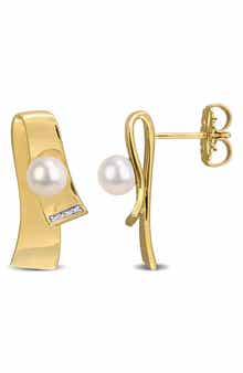 Cultured Freshwater Pearl Drop Earrings