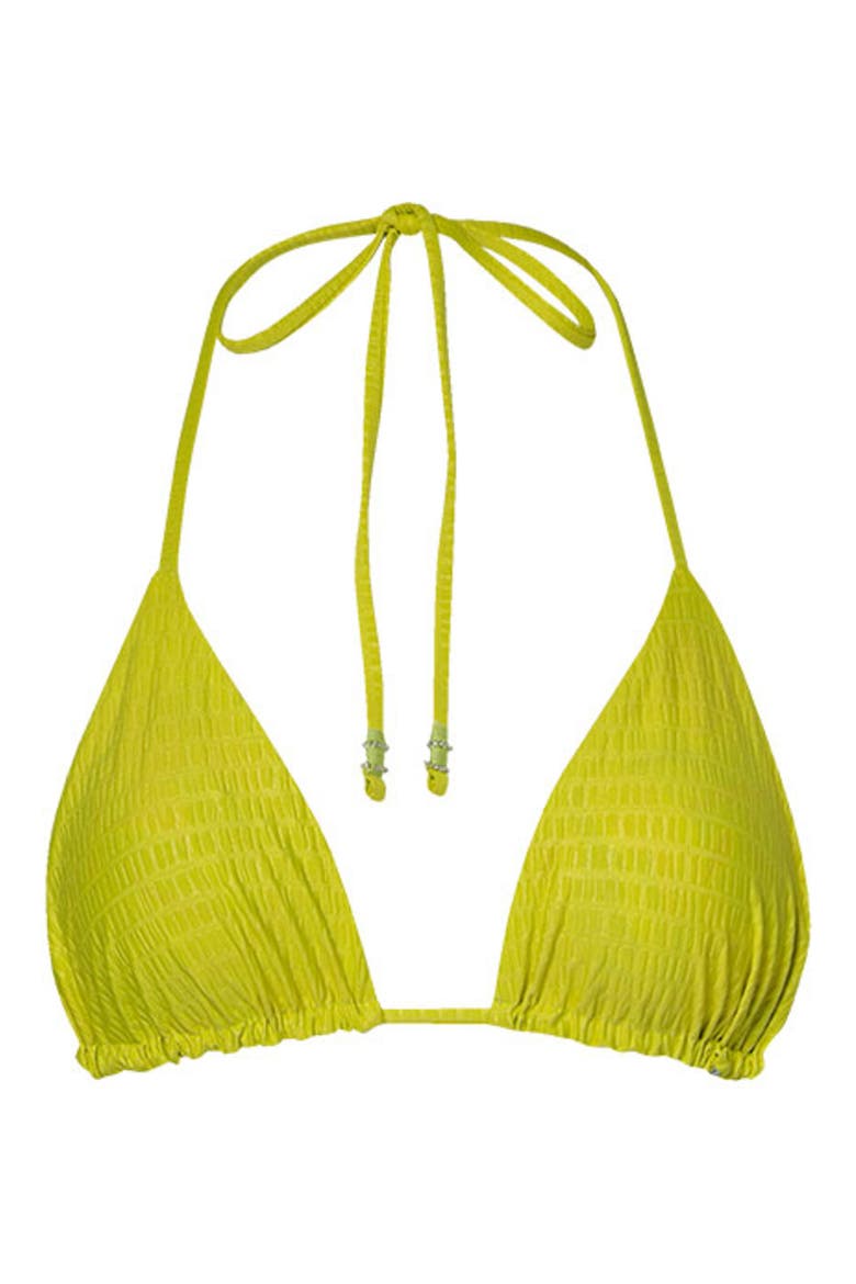 Balmy Reversible Triangle Bikini Top, Alternate, color, GREEN