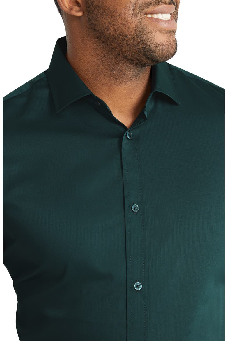 Hamilton Stretch Dress Shirt, Alternate, color, EMERALD