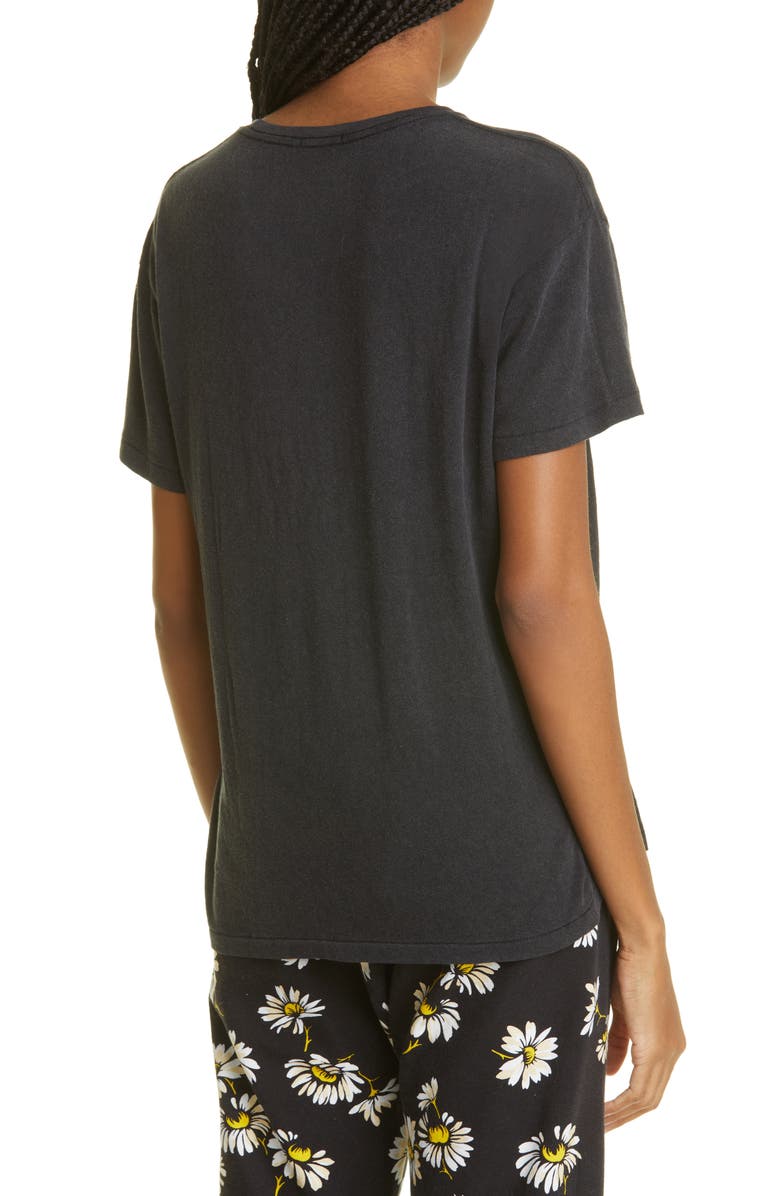 R13 Women's Fight Like a Girl Oversize Stretch Cotton Graphic Tee, Alternate, color,