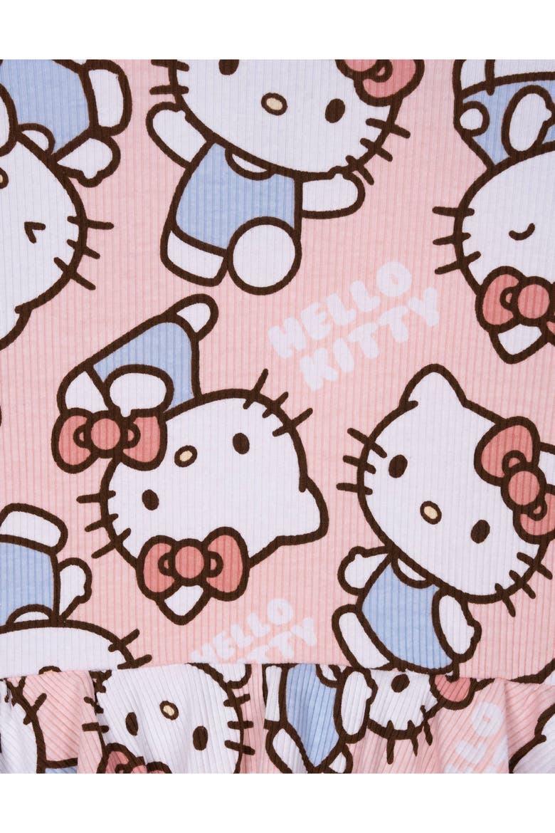 Bodysuit and Ribbed Pants Set, Alternate, color, Hello Kitty Pink