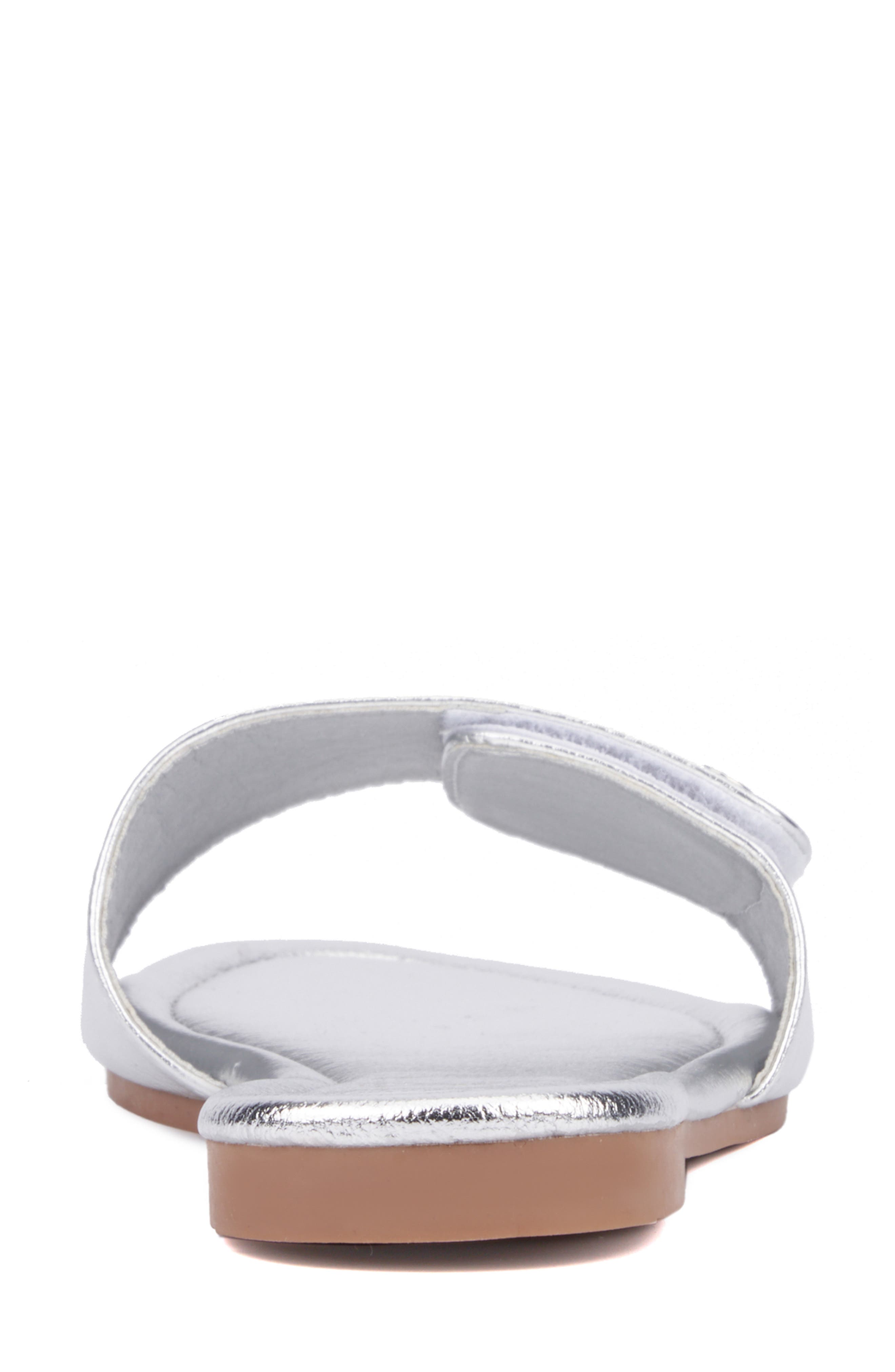 NEW YORK AND COMPANY Adelle Slide Sandal, Alternate, color, Silver