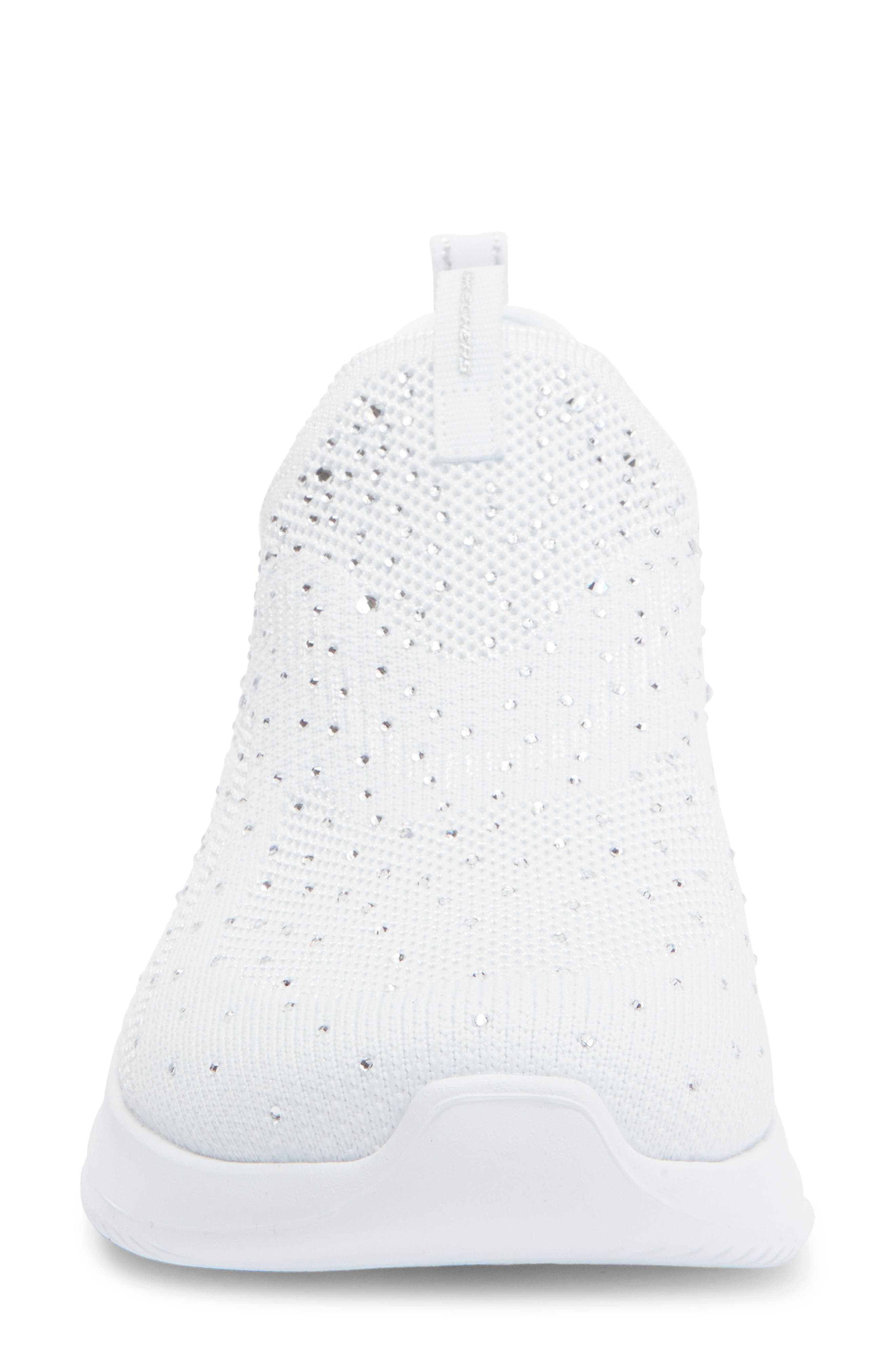 SKECHERS Ultra Flex 3.0 Glam Night Slip-On Sneaker, Alternate, color, White