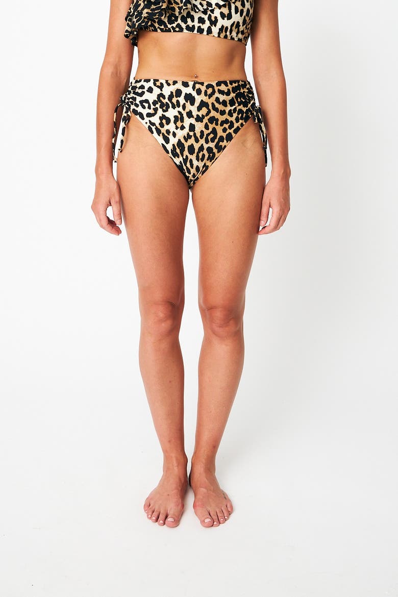 Hildacras High Rise Bikini Bottom, Main, color, Urban Leopard