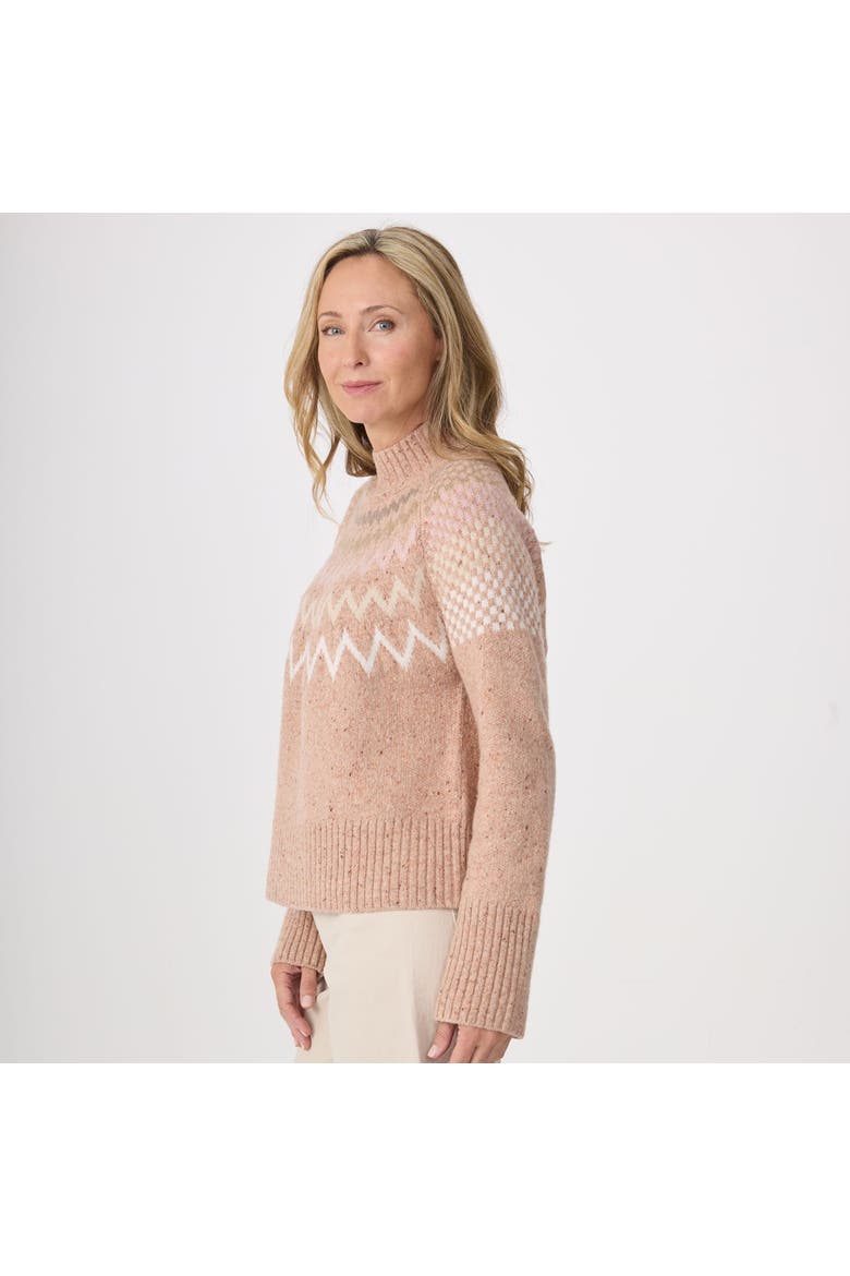Lara Mock Neck, Alternate, color, Rosé