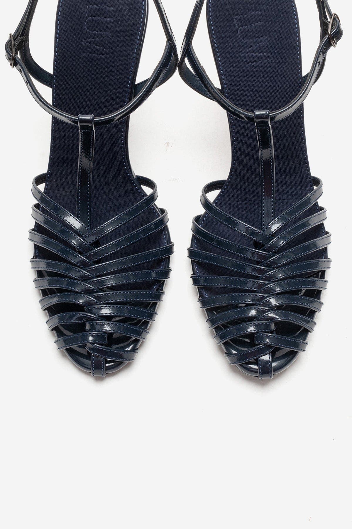Pasion Stiletto Pump, Alternate, color, Navy Patent