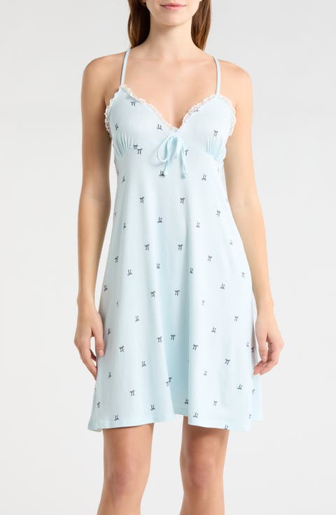 Eyelet Trim Chemise