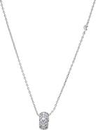 BY ADINA EDEN Wide Pave Roller Charm Necklace