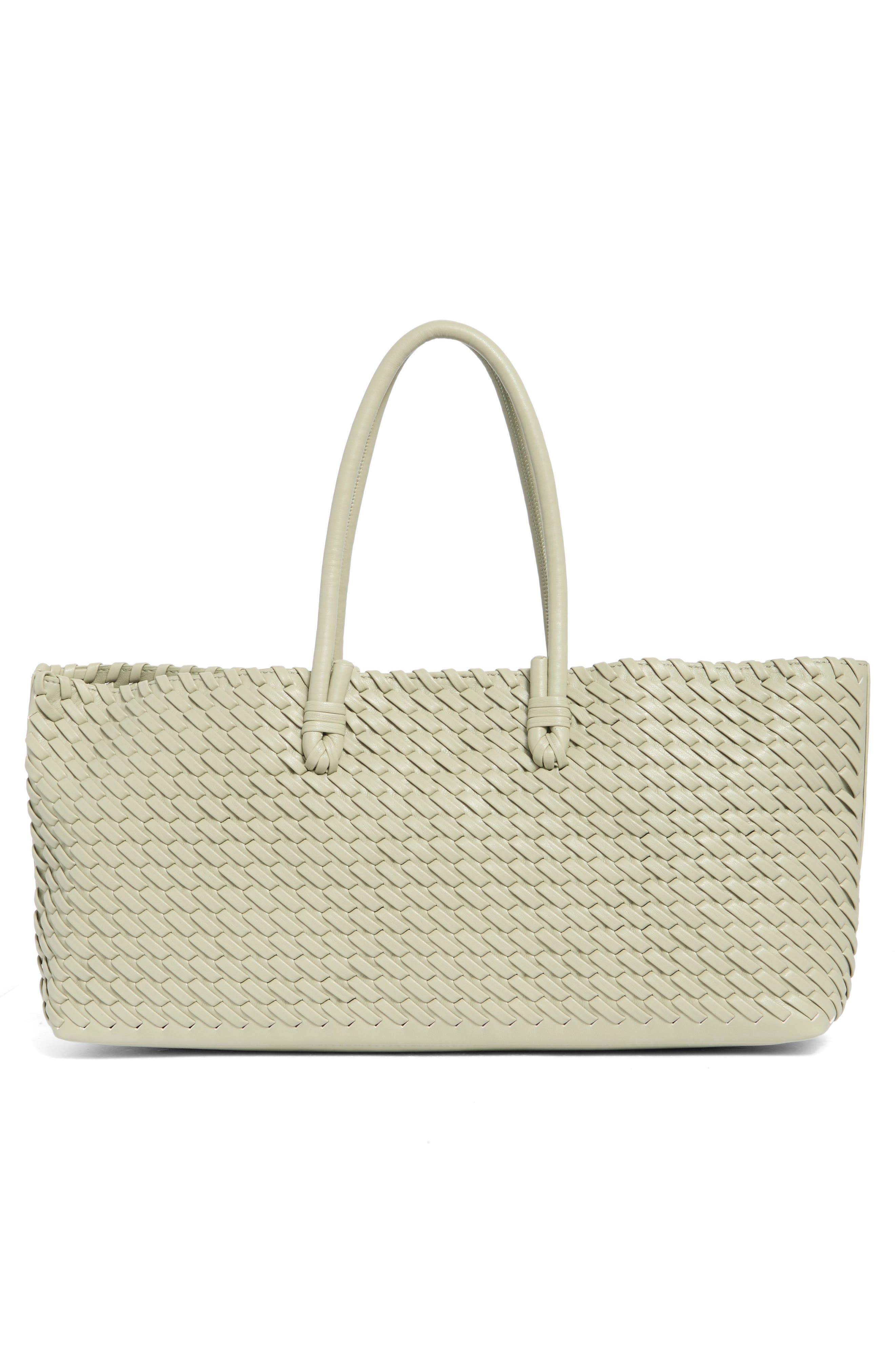 Woven Stitch Shoulder Bag, Alternate, color, SAGE