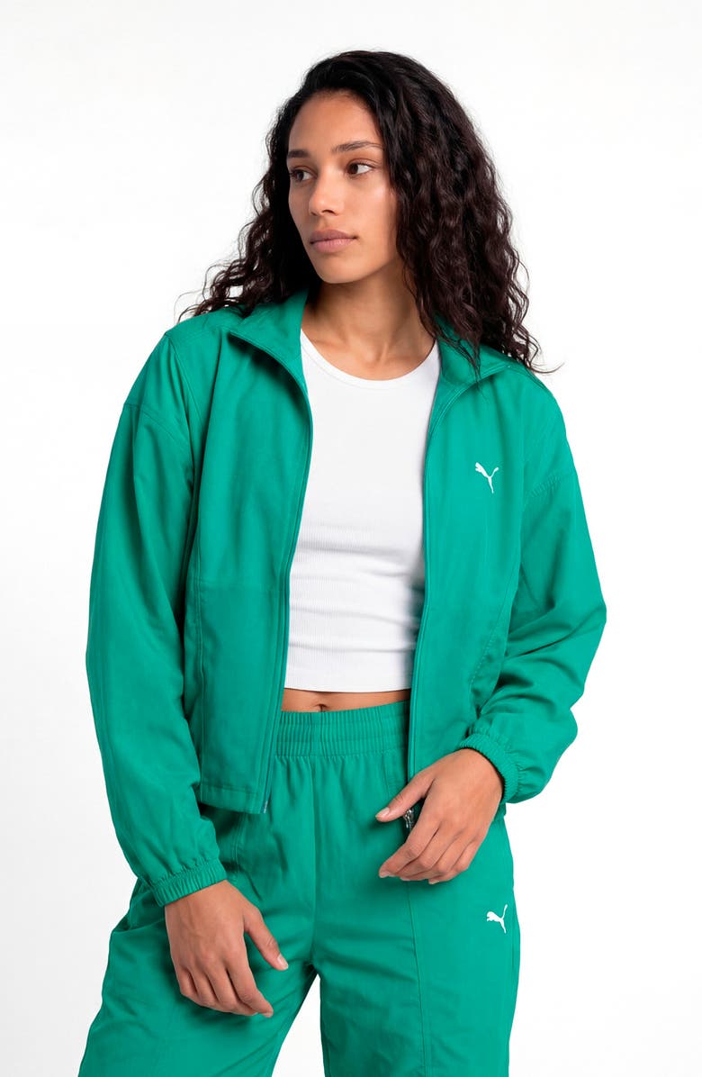 PUMA Dare to Oversize Water Repellent Jacket, Alternate, color, Vibrant Green