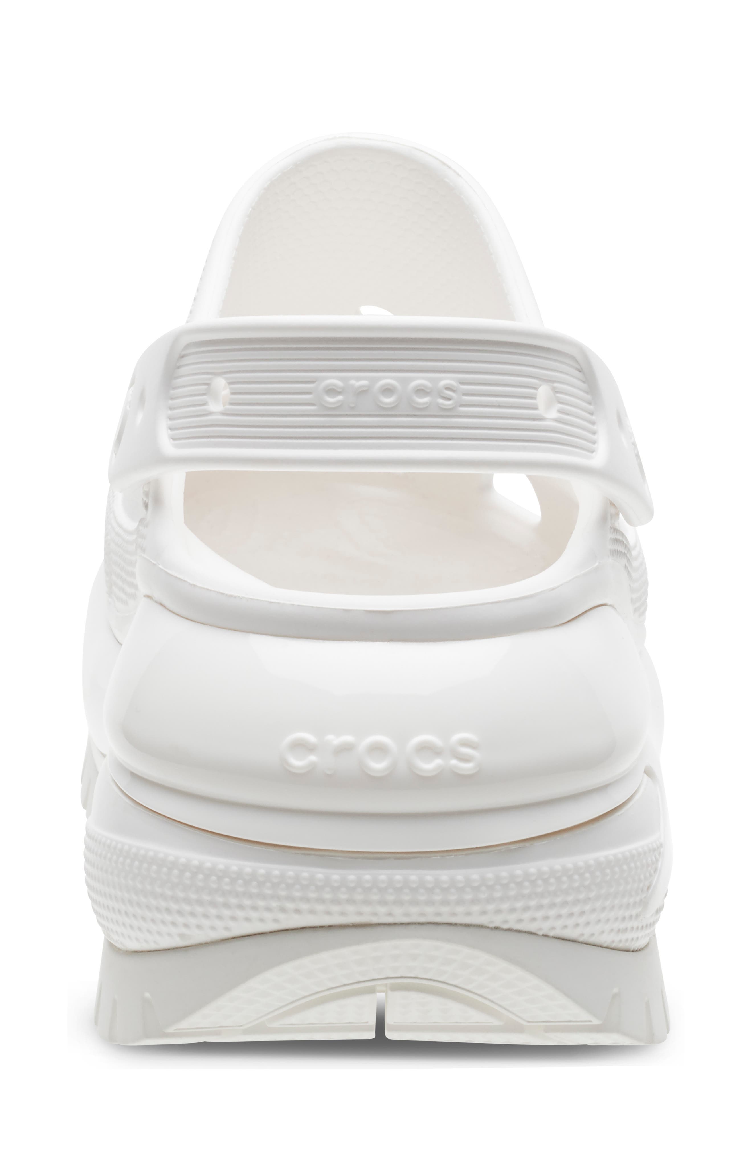 Classic Mega Crush Platform Clog, Alternate, color, WHITE