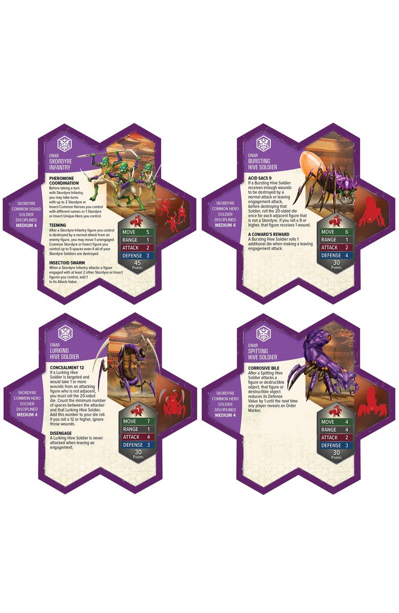 Renegade Game Studios Heroscape - 6 Unpainted Assembled Hero Miniatures, Alternate, color, Multicolored