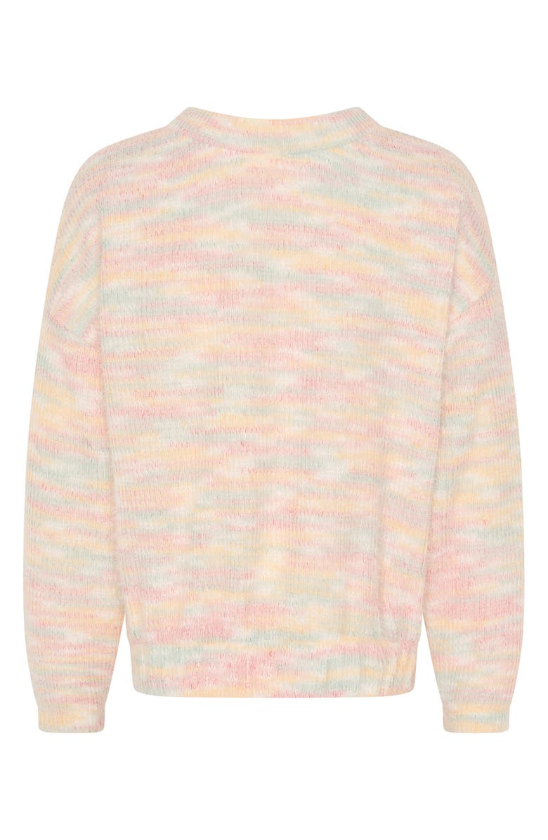 TINY TRIBE Kids' Bow Back Sweater, Alternate, color, Pink Multi