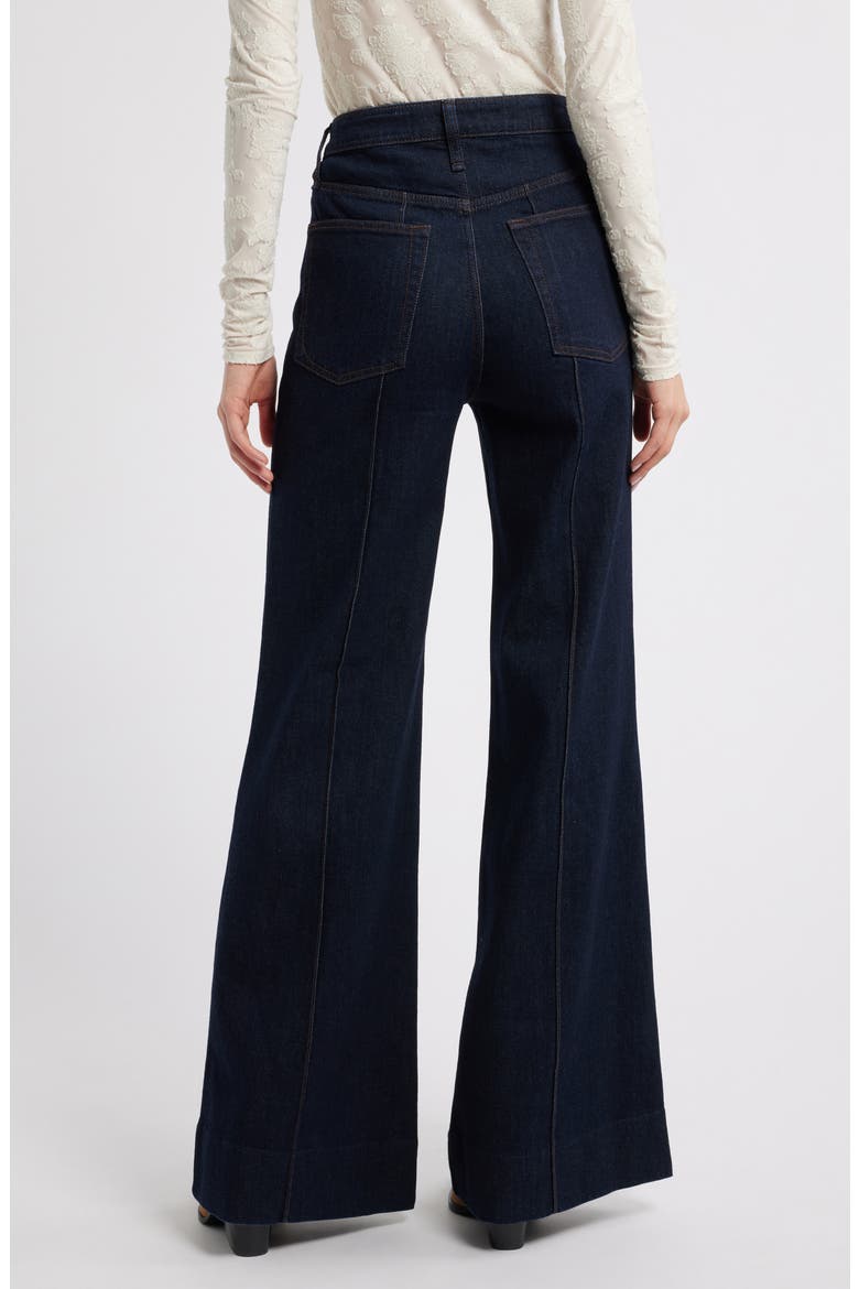 Skylar High Waist Flare Trouser Jeans, Alternate, color, RINSE