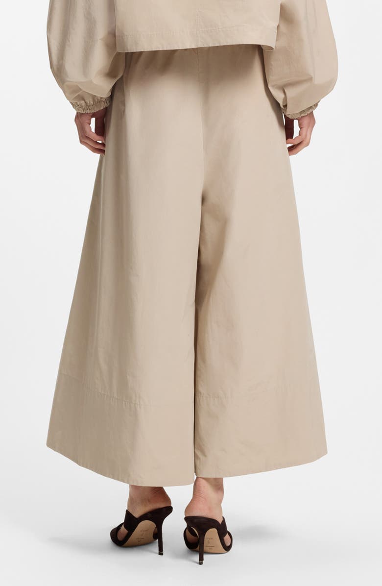 BOSS Tatefa Drawstring Wide Leg Pants, Alternate, color, Pumice Air Cotton