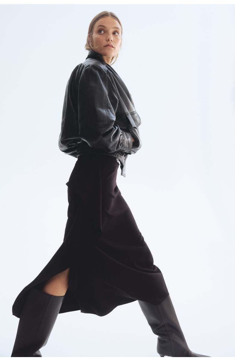 H&M Flounced Midi Skirt, Alternate, color, 