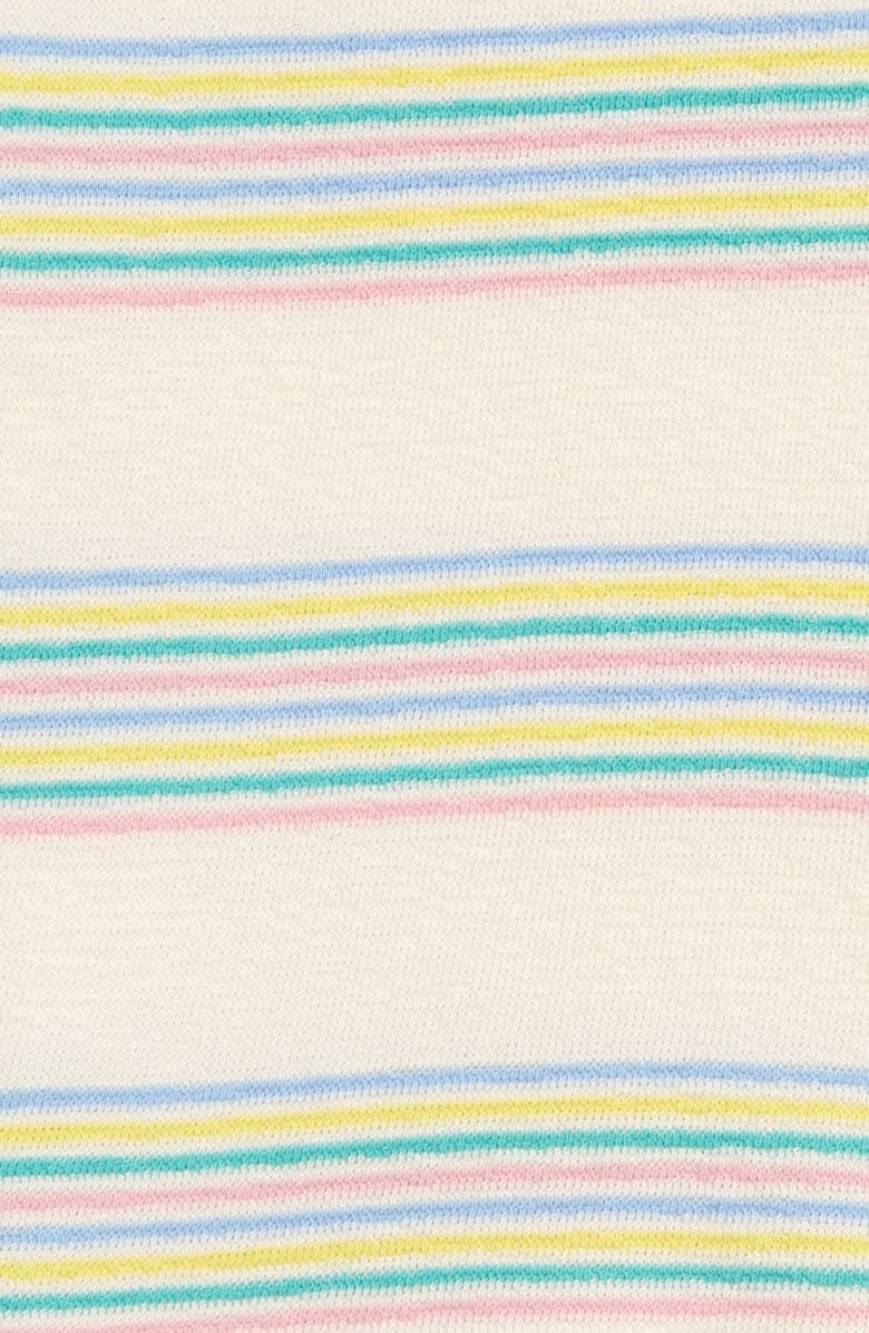 Bonpoint Kids' Amaia Stripe Cherry Patch Organic Cotton Dress, Alternate, color, 