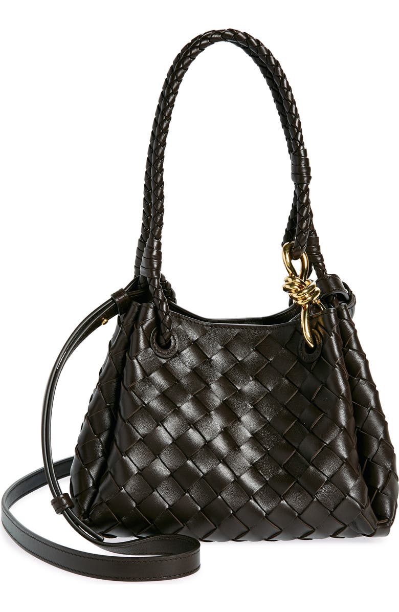 Bottega Veneta Small Andiamo Intrecciato Leather Crossbody Bag, Main, color,