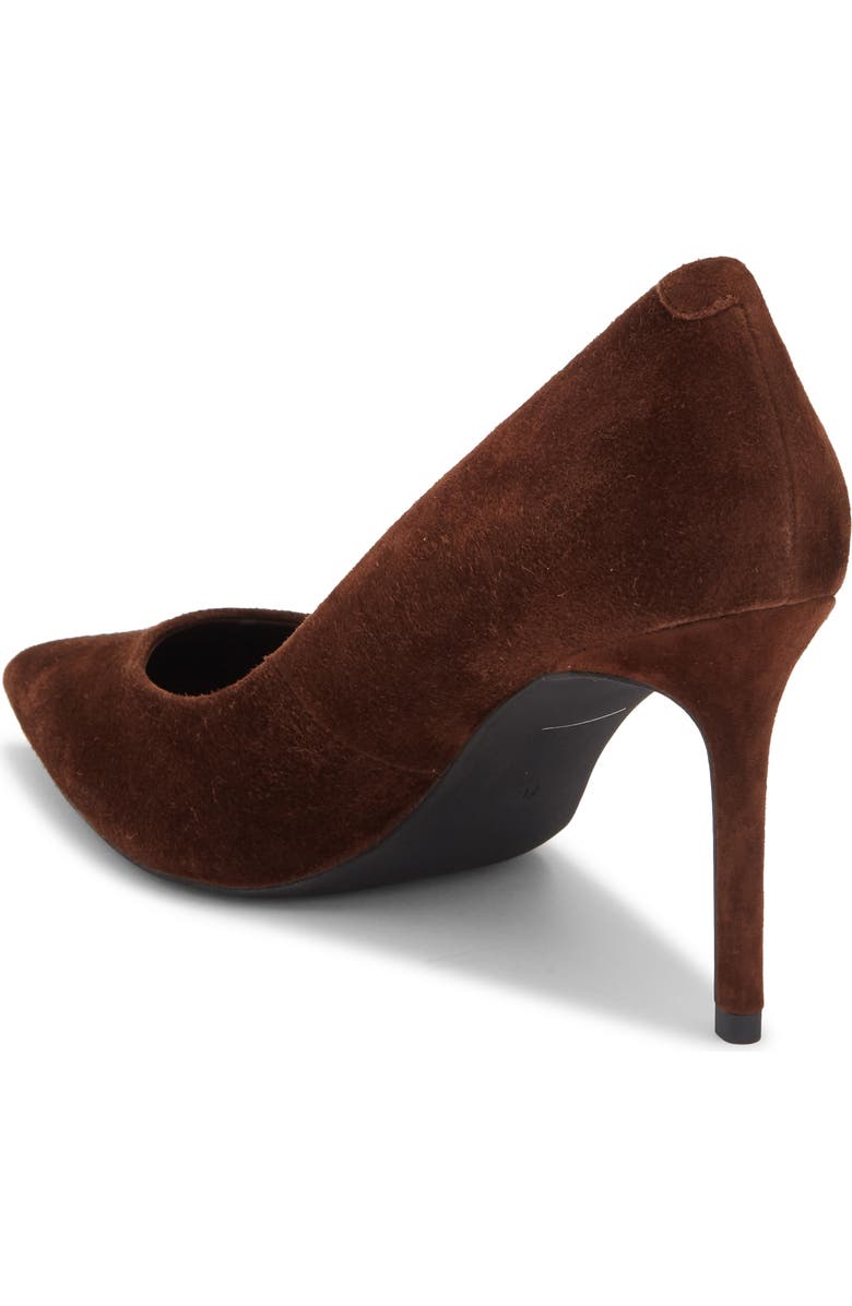Jeffrey Campbell Nikia Pointed Toe Pump, Alternate, color, Brown Suede
