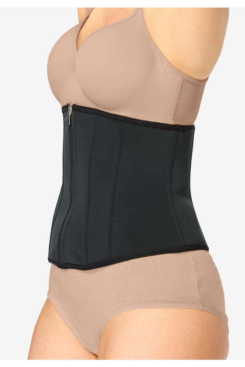 Ultra Firm Flex Zip Corset Waist, Alternate, color, NUDE