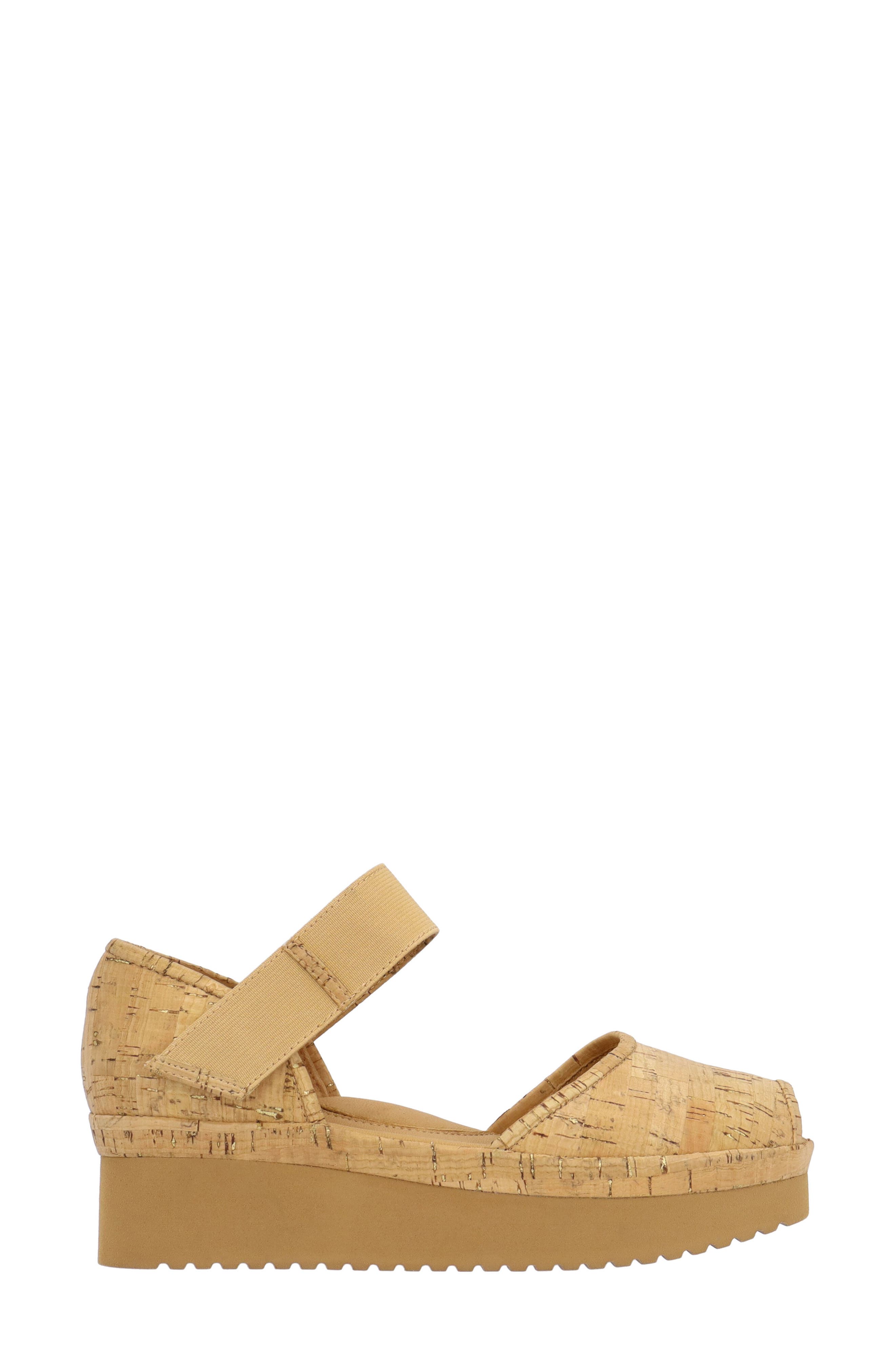 L'Amour des Pieds Amadour Ankle Strap Sandal, Alternate, color, Natural/ Gold