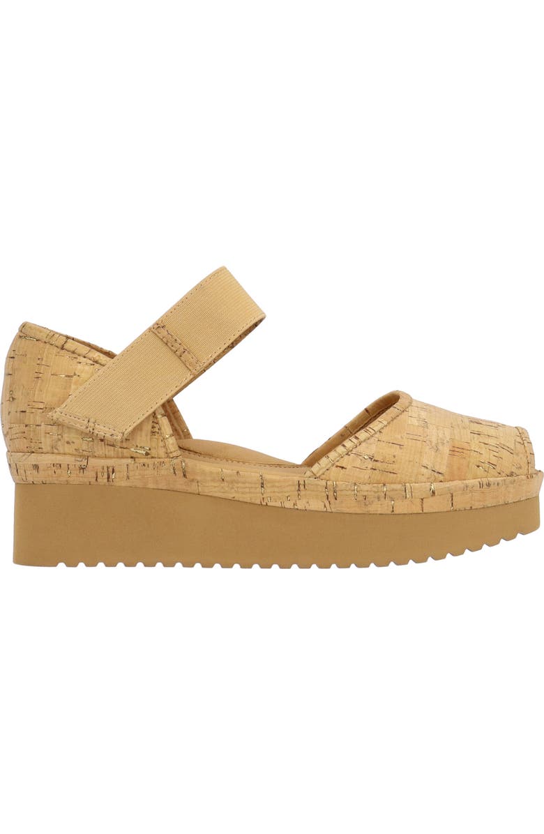 L'Amour des Pieds Amadour Ankle Strap Sandal, Alternate, color, Natural/ Gold