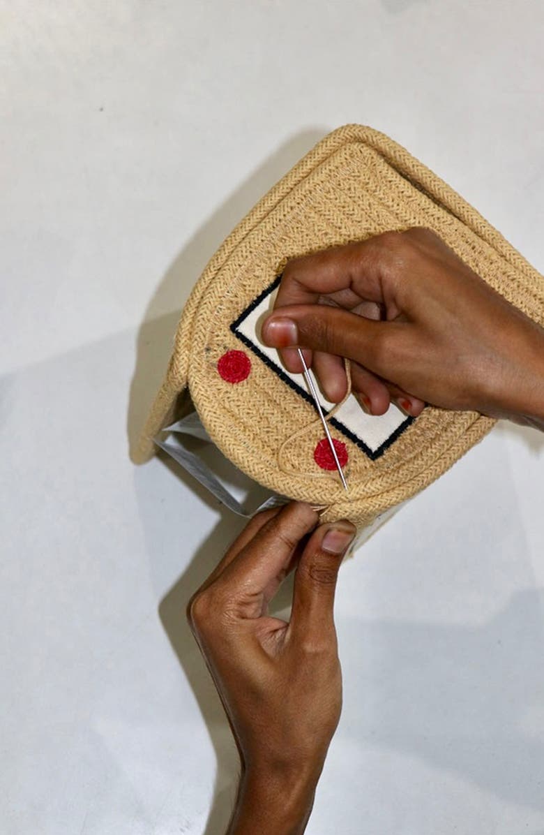 Lorena Canals Bus Mini Basket, Alternate, color, Yellow