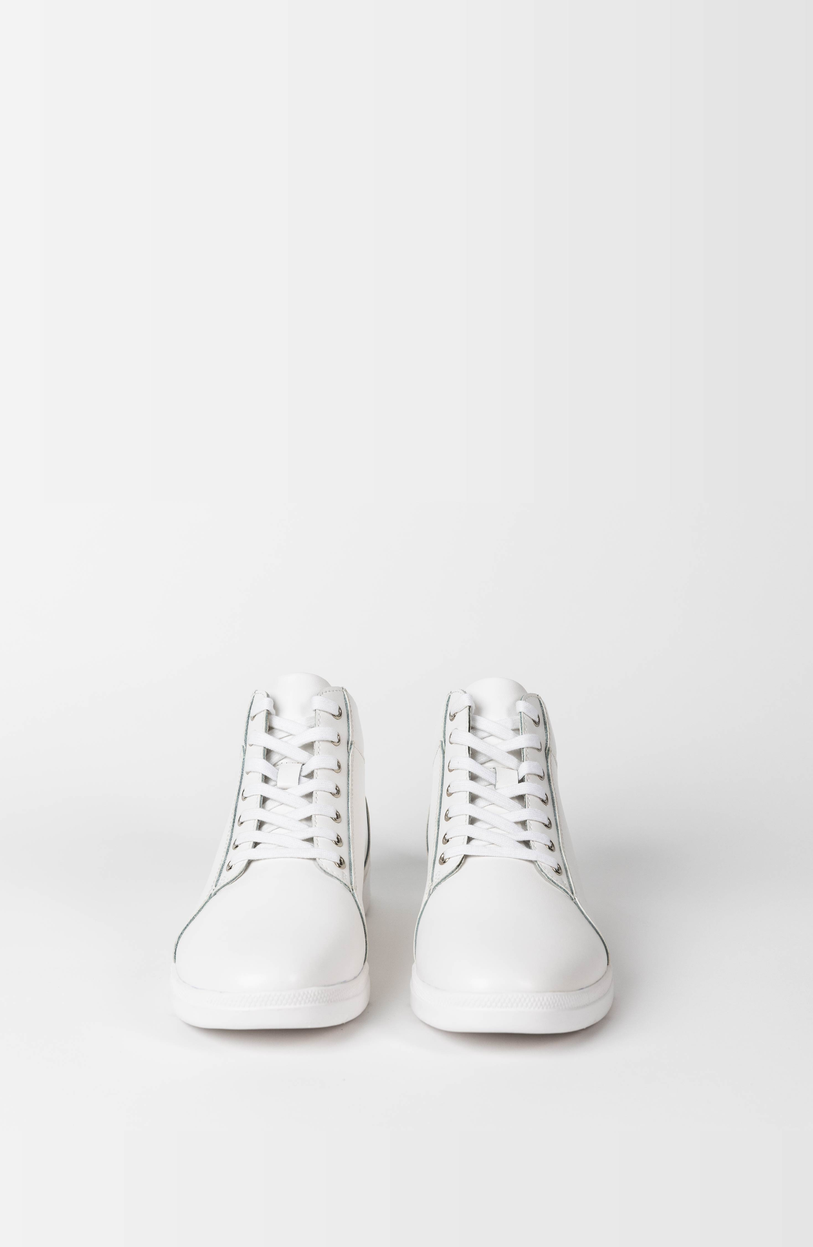 Knight High Top Sneaker, Alternate, color, White