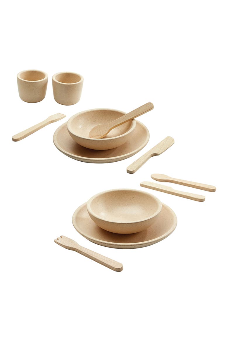 Wooden Tableware Playset, Alternate, color, NATURAL