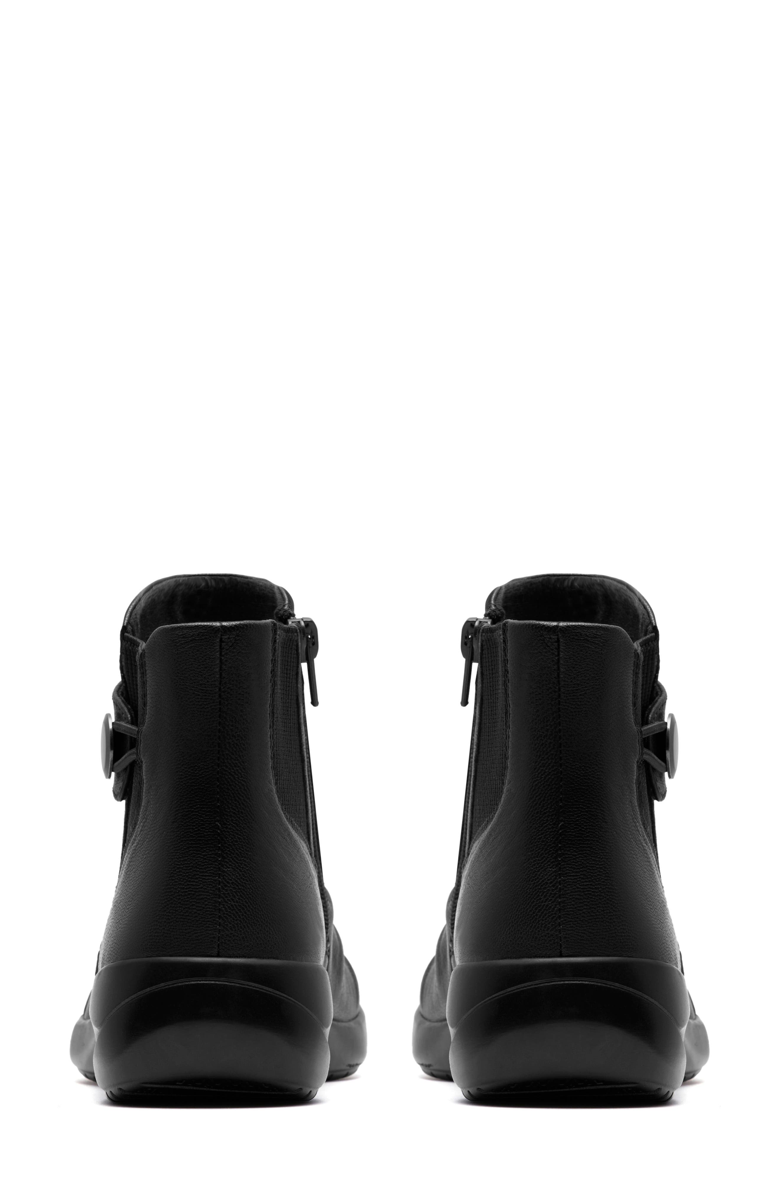 Clarks<sup>®</sup> Kaetlyn Sara Bootie, Alternate, color, Black Leather
