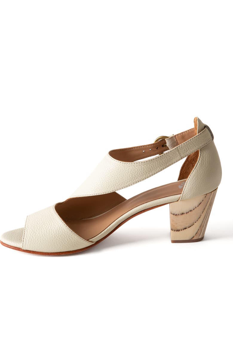 Fortress Victoria Naya Open Toe Pump, Alternate, color, Pebbled Ivory
