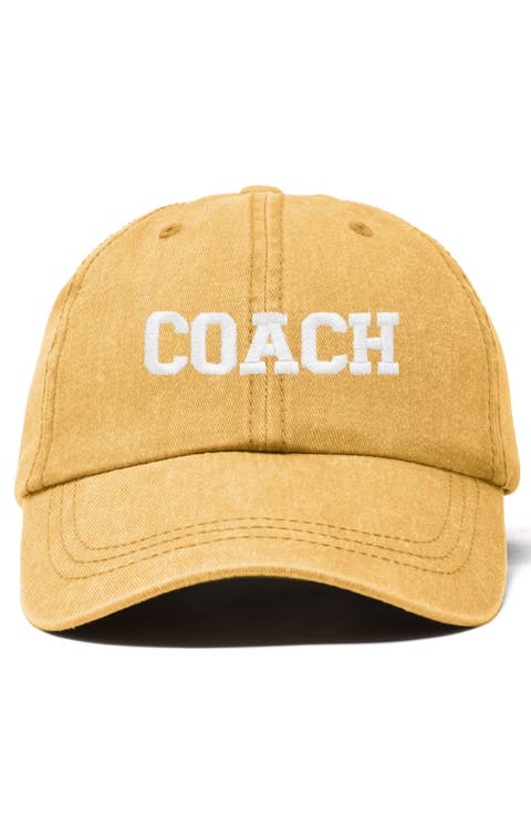 Coach Embroidered Sports Dad Cap