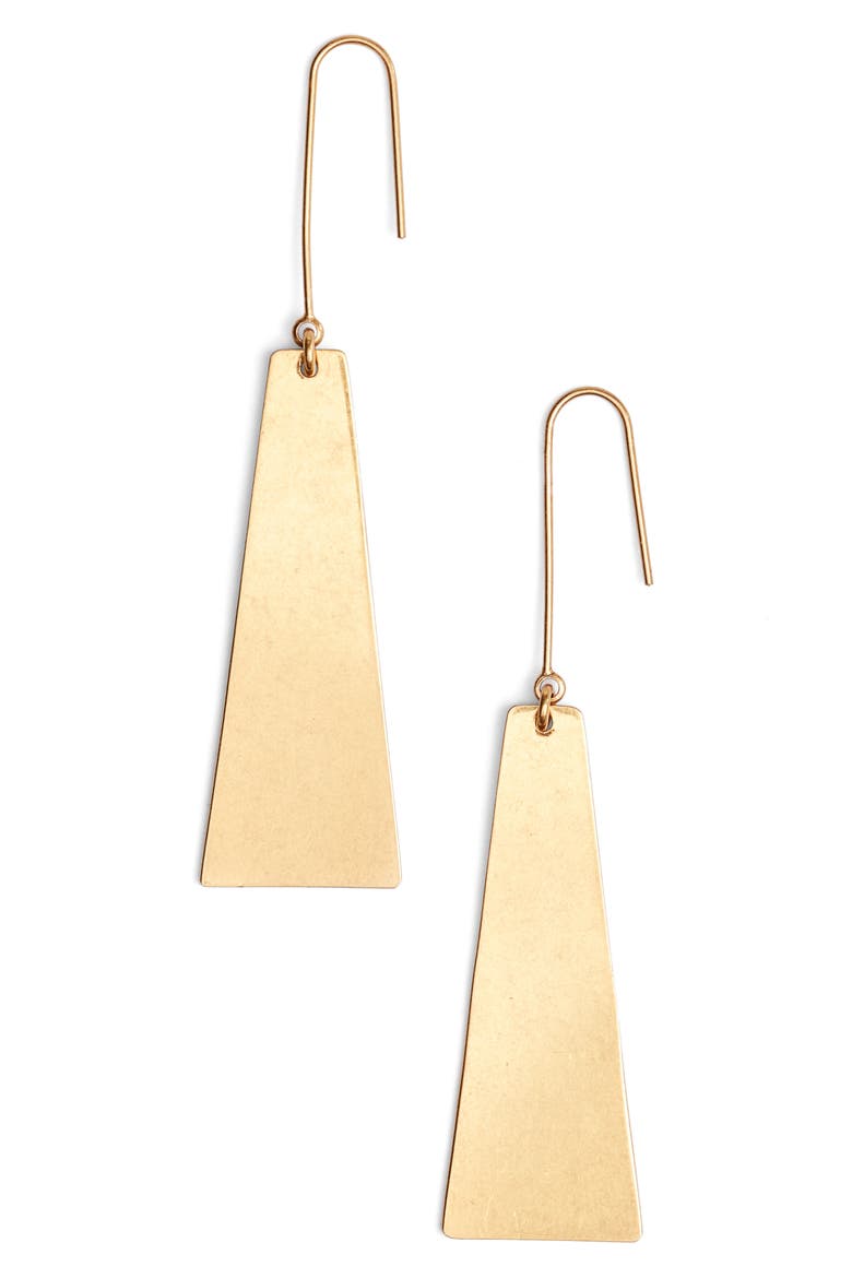 Petaldrop Earrings, Main, color, GOLD OX