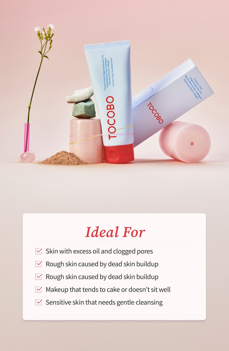 Tocobo Coconut Clay Cleansing Foam, Alternate, color, 