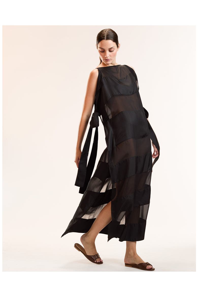 Windswept Dress, Alternate, color, Black