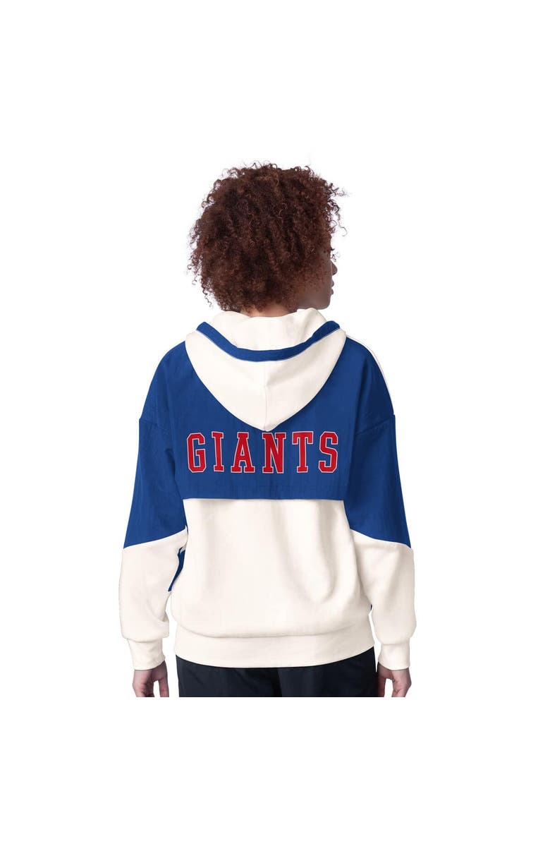 STARTER Women's Starter White New York Giants Scrimmage Full-Zip Hoodie, Alternate, color, White