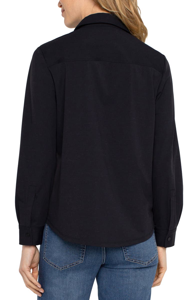 Liverpool Knit Button-Up Shirt, Alternate, color, Black