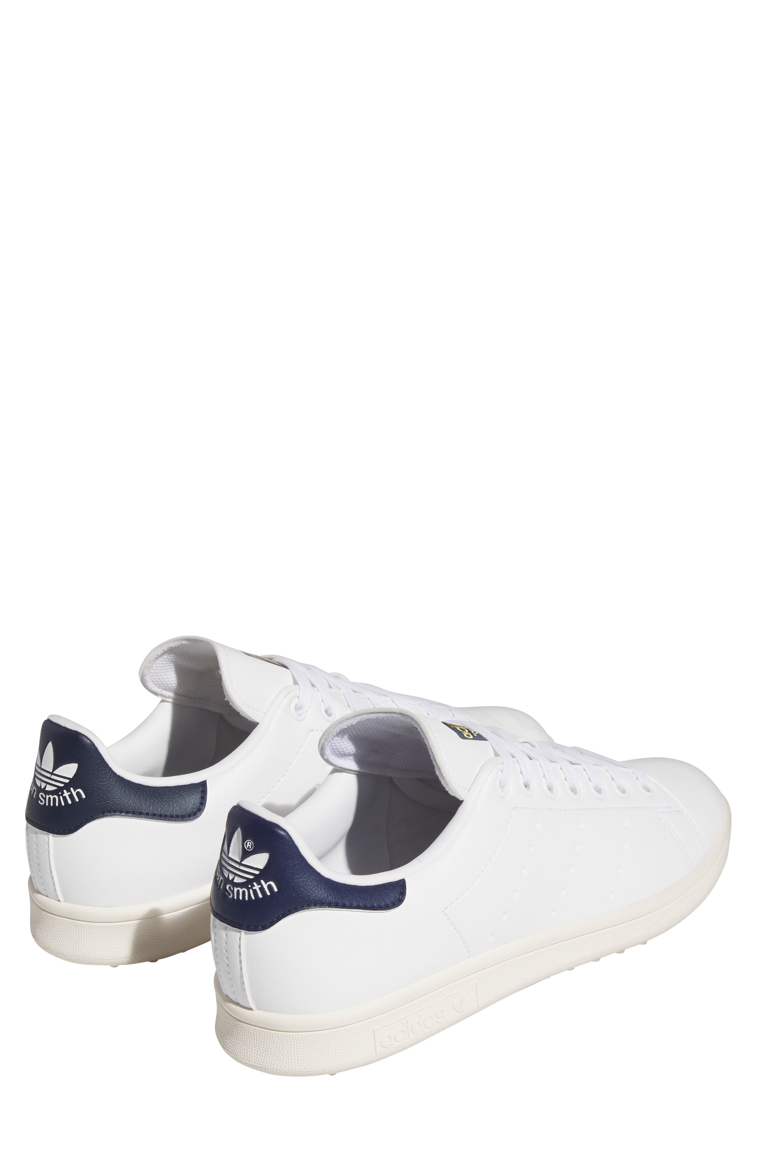 adidas Golf Gender Inclusive Stan Smith Spikeless Golf Shoe, Alternate, color, White/ Collegiate Navy/ White