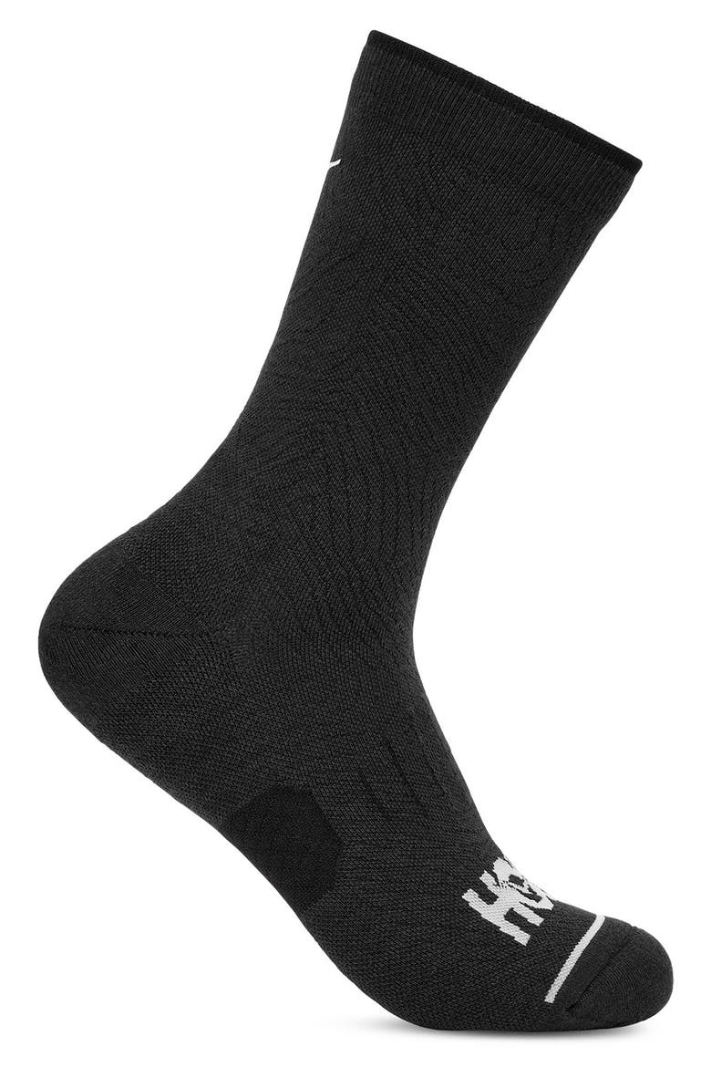Run 3-Pack Crew Socks, Main, color, BLACK / BLACK / BLACK