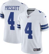 Nike Men's Nike Dak Prescott White Dallas Cowboys Vapor Limited Player Jersey