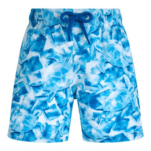 Kids' Iced Turtles Light Fabric Swim Shorts