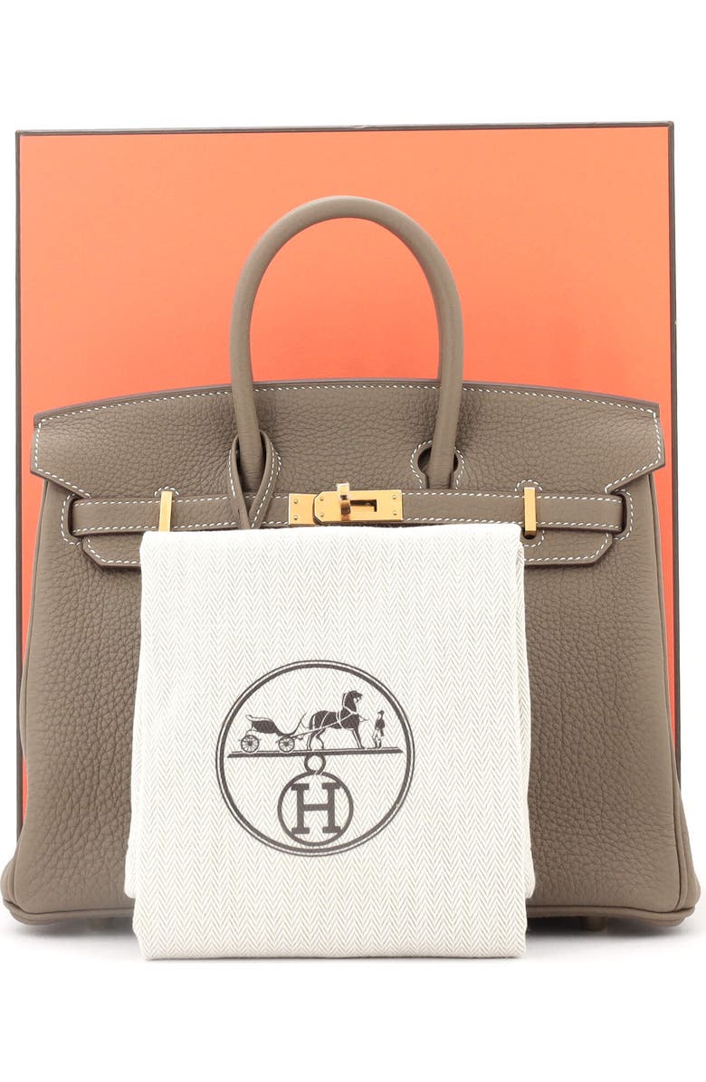Pre-Owned Hermes Birkin Handbag Grey Togo with Gold Hardware 25, Alternate, color, Etoupe