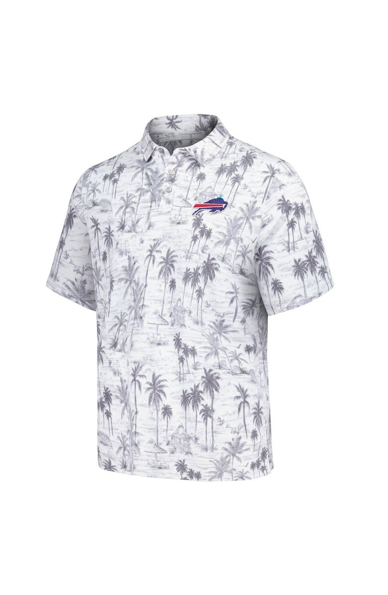 Tommy Bahama Men's Tommy Bahama Gray Buffalo Bills Cabana Shores IslandZone Tri-Blend Polo, Alternate, color, 